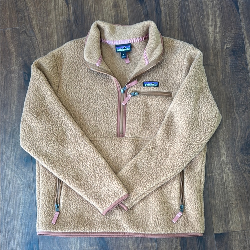 Patagonia Tan Fleece Jacket